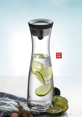 耐熱玻璃冷水壺大容量1.2L/1.8L耐高溫涼水壺家用果汁壺新品