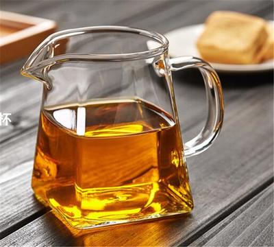 加厚玻璃公道杯耐高溫分茶器帶茶漏茶海功夫玻璃茶具配件
