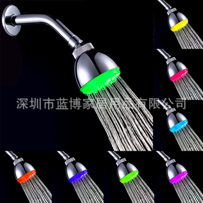 led小頂噴 七彩頂噴 led淋浴頂噴 新款圓形時(shí)尚頂噴LD8010-A4
