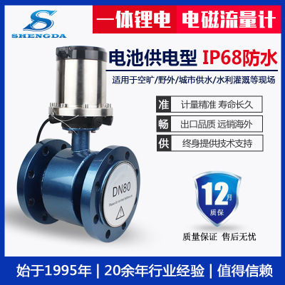 測壓型鋰電池電磁流量計一體智能插入污水自來水LD型工業(yè)儀器儀表