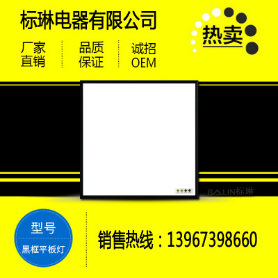 集成吊頂300x300x600黑框窄邊廚房臥室嵌入式扣板超薄扣板平板燈
