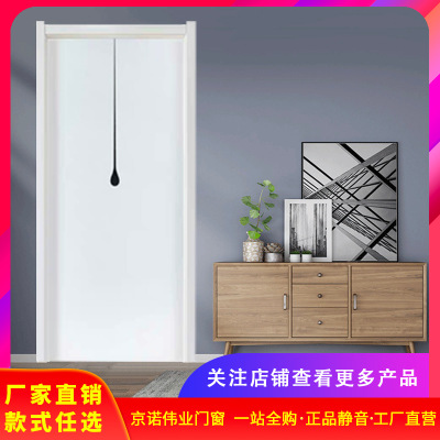 室內(nèi)門現(xiàn)代簡約臥室白色烤漆門實木門復(fù)合家用套裝門磁吸靜音木門