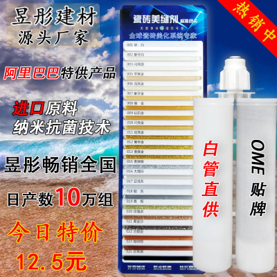 廠家批發(fā)雙組份美縫劑 真瓷膠 專用防水防霉勾縫劑 納米真瓷王