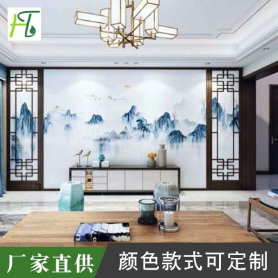 廠家直銷 3D打印背景墻 石塑護(hù)墻板 竹木纖維護(hù)墻板