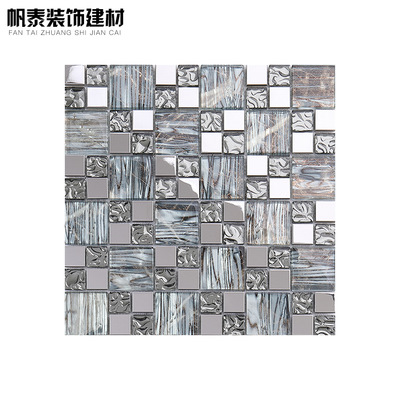 不銹鋼馬賽克背景墻 玻璃馬賽克電視背景墻廠價批發(fā)