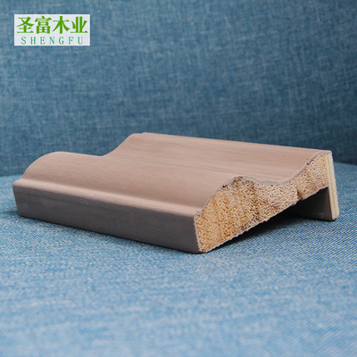 廠家批發(fā)防水深色底涂泥實(shí)木門套線 轉(zhuǎn)印 puc包覆專用8*2.2規(guī)格