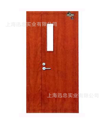 廠家定制防火門木質(zhì)防火防護安全通道門復(fù)古典雅原烤漆防火門