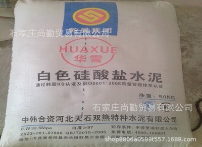 特種水泥 白水泥 白色硅酸鹽水泥 PW32.5 PW42.5