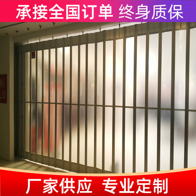 專業(yè)供應(yīng)弧形折疊水晶門電動防盜卷閘門鋁合金卷簾門現(xiàn)貨批發(fā)銷售