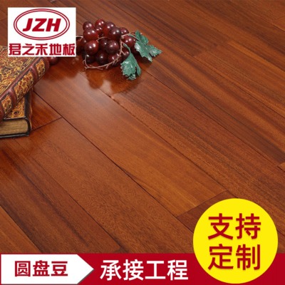 大量銷售607圓盤豆實(shí)木地板 木色木地板家用臥室拼花地板量大優(yōu)惠