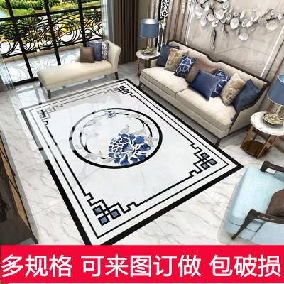走廊瓷磚拼花地磚新中式客廳玄關(guān)過道磚入戶門水刀圖地板磚地毯磚
