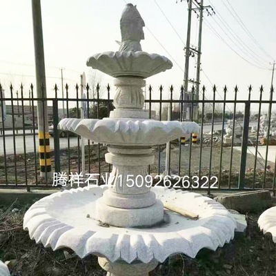 廠家直銷石雕花盆 黃銹石花缽 天然石材園林廣場雕塑擺件