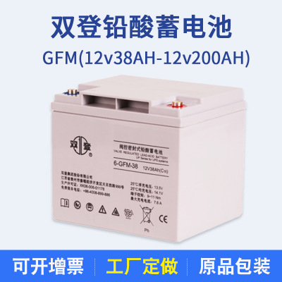 雙登蓄電池12v45AH鉛酸免維護(hù)UPS直流屏電源電池備用EPS電池