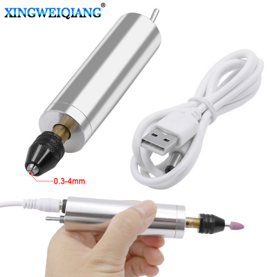 USB迷你小電磨機(jī) 打磨拋光微型小手電鉆黑色夾頭款 電動(dòng)工具批發(fā)