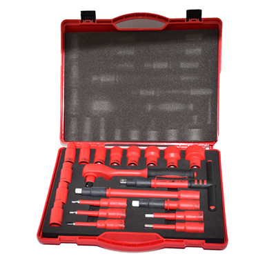 臺(tái)灣進(jìn)口20pcs 1/21000V絕緣組合扳手工具套裝 德國(guó)VDE認(rèn)證