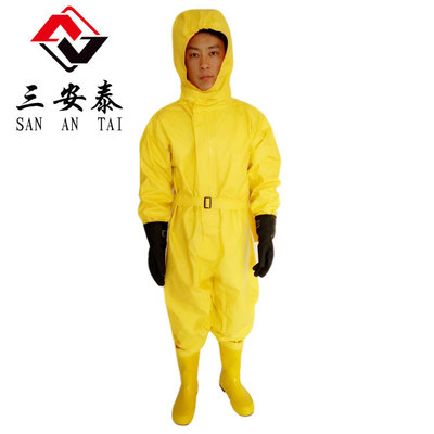 輕型半密封防化服 氨氣防護(hù)服液氨防化服耐酸堿防化服 連體防化服