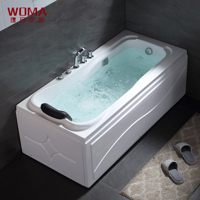 WOMA瑝瑪衛(wèi)浴廠家直銷家用酒店工程成人亞克力獨(dú)立式浴缸按摩浴缸