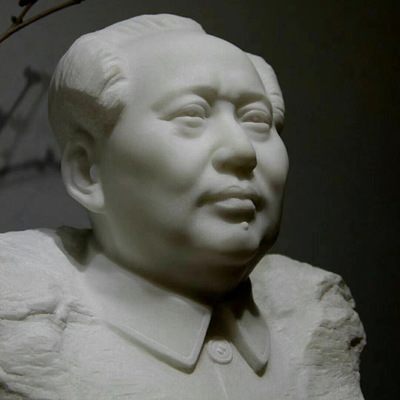 石雕漢白玉毛主席胸像工藝品擺件大理石雕像偉人名人校園廣場(chǎng)石像