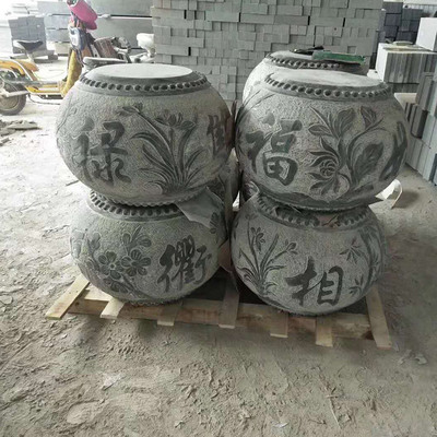供應(yīng)空心圓柱柱基石 仿古裝飾柱腳石雕刻 柱墩石墩子定制批發(fā)