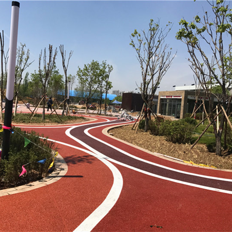雅安市彩色透水混凝土  壓模地坪 透水混凝土路面