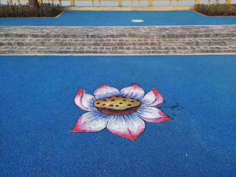 成都市 彩色透水混凝土 彩色透水地坪 壓模地坪