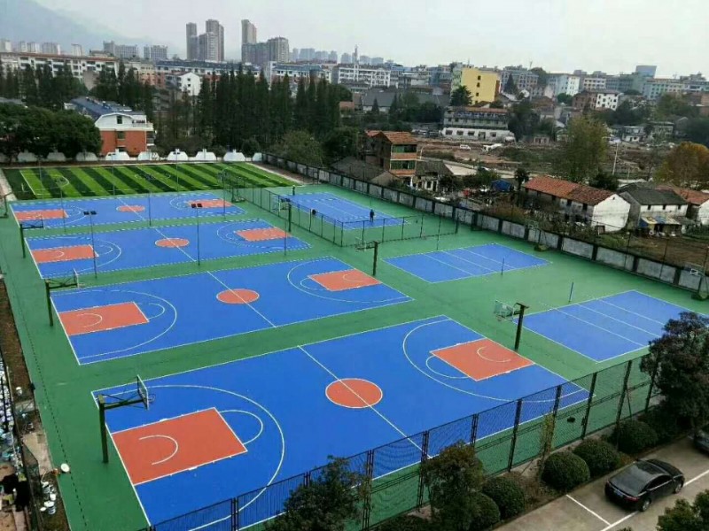 籃球場硅pu材料廠家