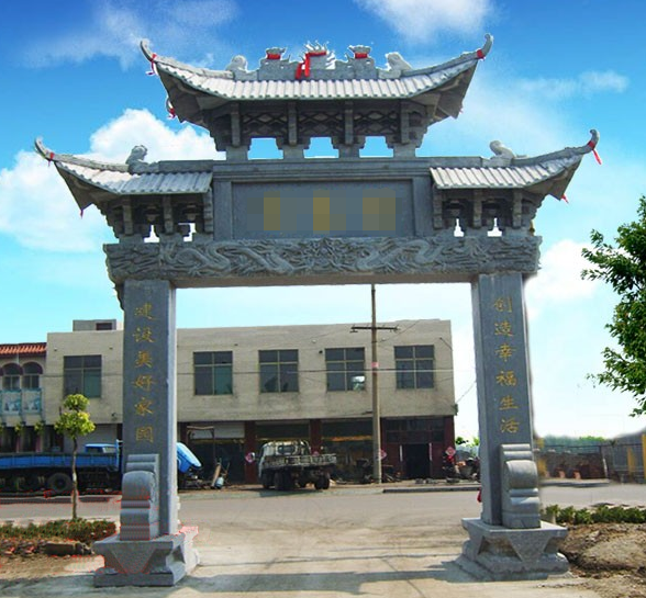 牌坊石雕應(yīng)該選用什么材質(zhì)-河北潤鴻石雕-石牌樓